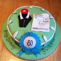 Horse Racing 80Th Cake 