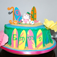 Children's Birthday Cakes Hello Kitty luau birthday cake
