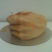 Dry Needling Degree This hand is created from two Chocolate mud cakes. It's for about 20 pers.