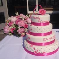 Pink Wedding Cake 
