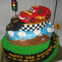 Lightning Mcqueen Cake 