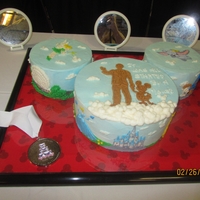 It All Started With A Mouse all buttercream, free-handed onto cakes.