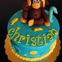 Monkey Smash! Smash cake for one year old; thanks to EverAfterNora for inspiration.