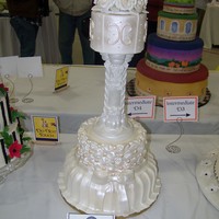 Wedding Competition Cake This is the cake I entered in the NCACS 2011 show and placed second!! It was the first time I ever entered that category in my division....