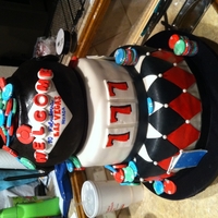 Vegas Cake Fondant covered and detailed cake from a competition. I got 2nd place in my category