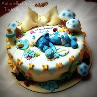 Baby Smurf Cake 