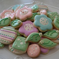 Spring Cookies Some practice cookies...