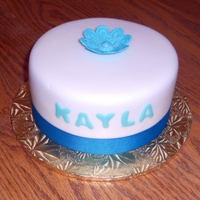 Blue Fantasy Flower Flower made of gumpaste.