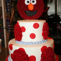 Elmo Cake This was for a little boy's 1st birthday. His Mom found a cake like this off of CatchMyParty.com and had me try to replicate it. The...