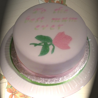 Mothers Day Cake this is a dummy cake coming up with some thing to do for a mothers day cakeTFL