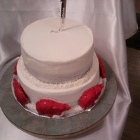 Razorback Wedding Cake Cant get my pics turned around.