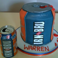 Irn-Bru Fizzy Drink Cake This cake was made for a birthday,The customers boyfriend loves this brand of "scottish" fizzy drink..All details ediblePic of...