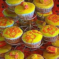 Dholki Cupcakes Dholki and henna cupcakes. I made these dholki and henna cupcakes for dear friends daughters dholki ( pre- wedding party) . I made small...