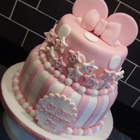Pink Minnie Mouse Cake 