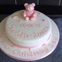 Teddy Bear Christening Cake 