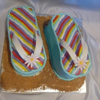 Flip Flops BC with GP straps and flower.