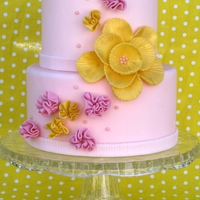 Spring Wedding Cake My inspiration was from RenP's amazing wedding cake shown here: http://cakecentral.com/gallery/2273855/romantic-wedding-cake . Wanted...