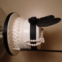 Black & White 20S Flapper Cake I made this cake as a surprise for my neighbors birthday.White Homemade Marshmallow Fondant and Black Duff Goldman Buttercream Fondant. All...