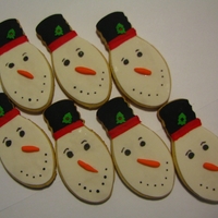 Snowmen Light Bulbs 
