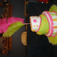 Topsy Turvy 10, 8 and 6 inch topsy turvey cake.