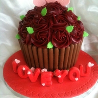 Giant Valentine Cupcake 