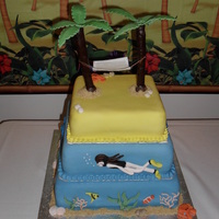 Beach Theme Cake 
