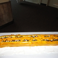 Philly Cheese Steak Cake The Philly cheese steak cake is 3 ft long and is made with marble cake. This was a really fun cake to make. The best part was delivering...