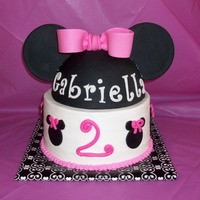 Minnie Mouse Cake Inspired by the many photos of Minnie cakes here on CC, for my baby girls birthday. Chocolate chip cake w/ buttercream, all decor made from...
