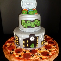 Ninja Turtle Cake A cake to celebrate my grandson's 4th birthday.
