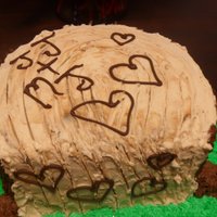 8Th Anniversary Treetrunk I made this cake for my mine and hubby's 8th anniversary this year. This cake was made about a week after we moved across the state...