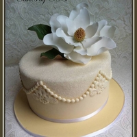 Magnolia Cake..!! Birthday Cake for a lovely lady that loves Magnolia flowers.