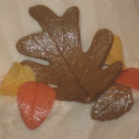 Fall Leaf Wedding Cake