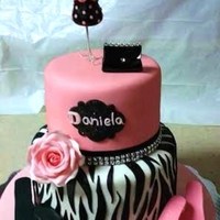 Fashion I made this cake based in the design of the invitations for the party. It was a Mexican Vanilla pound cake with Nutella filling. The cake...