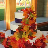 Fall Wedding My first Wedding cake, done for my brother-in-law and his bride.