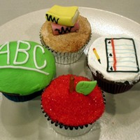 2011 Teacher Appreciation Cupcakes These cupcakes were for the teacher's at my son's grammar school for teacher appreciation week. The teacher's have been so...