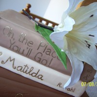 Stack Of Books Wedding Cake