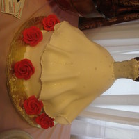 Second Time Around The bride wanted a simple wedding dress for her second marriage. She requested red roses. TFL!