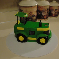 Tractor Smash Me Cake vanilla mocha cake with buttercream cake and fondant accents