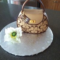 Coach Purse And Magnolia This is my 1st purse cake and my 1st magnolia