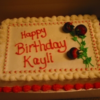 Chocolate Covered Strawberry Birthday Cake 