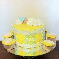 Baby Cloud Baby Shower Cake Baby Cloud Baby Shower Cake.