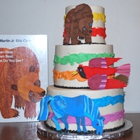 Brown Bear, Brown Bear Cake This cake is based on the book "Brown Bear, Brown Bear What Do You See?" which is illustrated by Eric Carle. I was a bit...