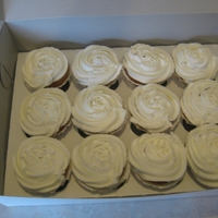 Rose Swirl Cuppies Made for a wedding - gluten free for the bride's daughter.