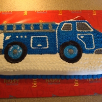 Fire Truck Cake My son's 5th Birthday cake. Just keeping it simple, again. He wanted this pumper in his favorite color!