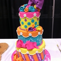 Whimsical Happiness This was one of my entries at That takes the cake show competition 2012. I didn't place but still had so much fun with this one.