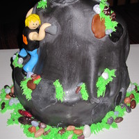 Rock Climbing Cake For 18Th Birthday Is Double Layer 8 With Triple Layer 6 Angled Like A Topsy Turvy And Set Off Center On Bottom Layer Rock climbing cake for 18th birthday. Is double layer 8" with triple layer 6" angled like a topsy turvy and set off center on...