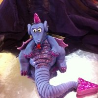 Mystical Sparkly Dragon Figurine modelled for coursework.Not too happy with his vacant angry expression but oh well!Modelled from fondant with trag!TFL