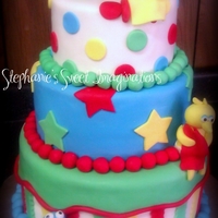 Sesame Street Baby Shower Cake Vanilla and chocolate cake. Thanks for looking!
