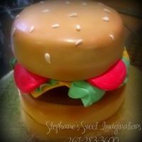 Hamburger Birthday Cake My son requested this cake for his 11th birthday.
