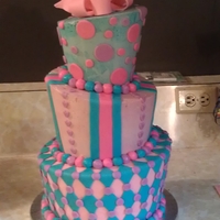 My First Topsy Turvy! Had a great time making my first topsy turvy cake. I was so glad it didn't fall over!